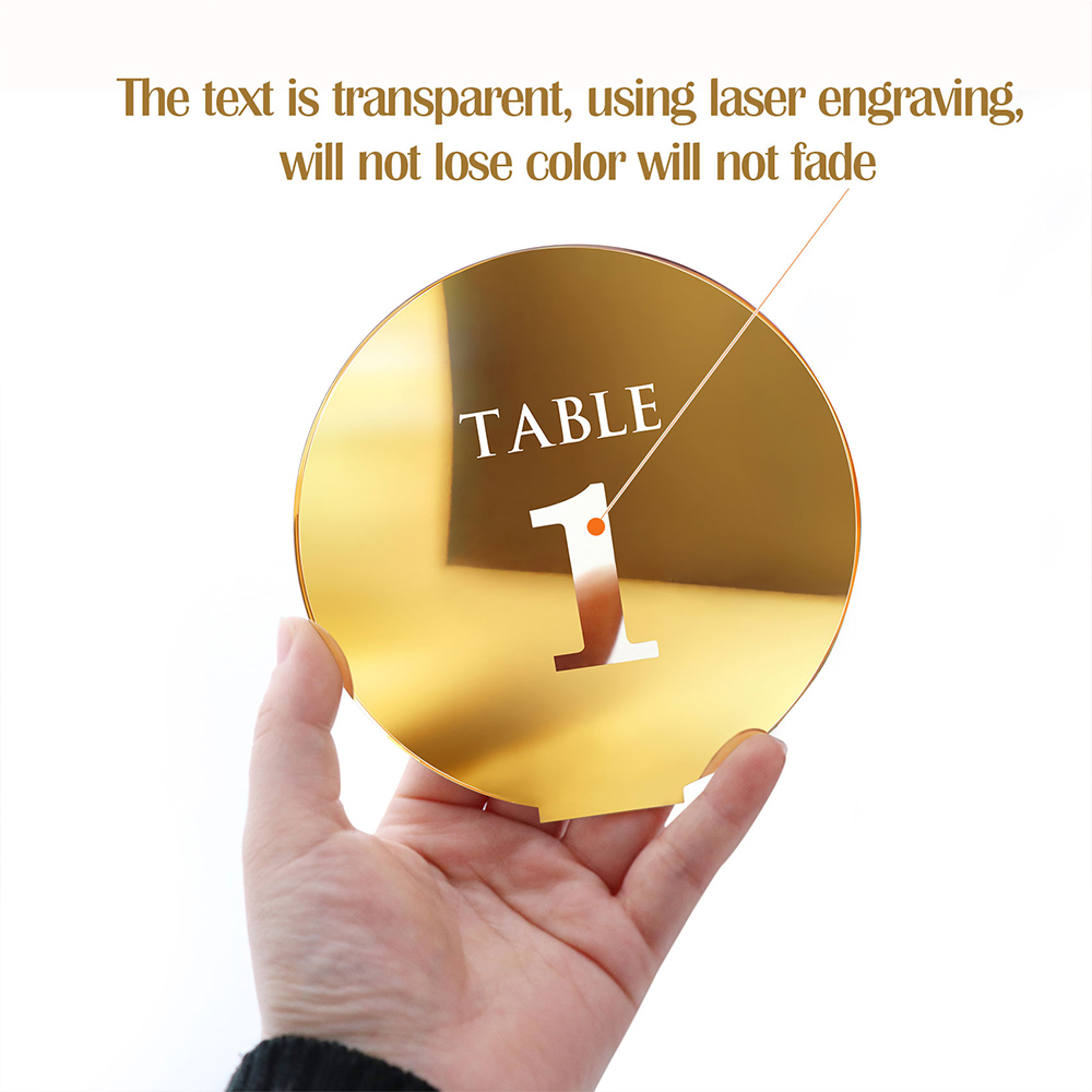 Acrylic Wedding Table Number S - Table Number Gold review and price
