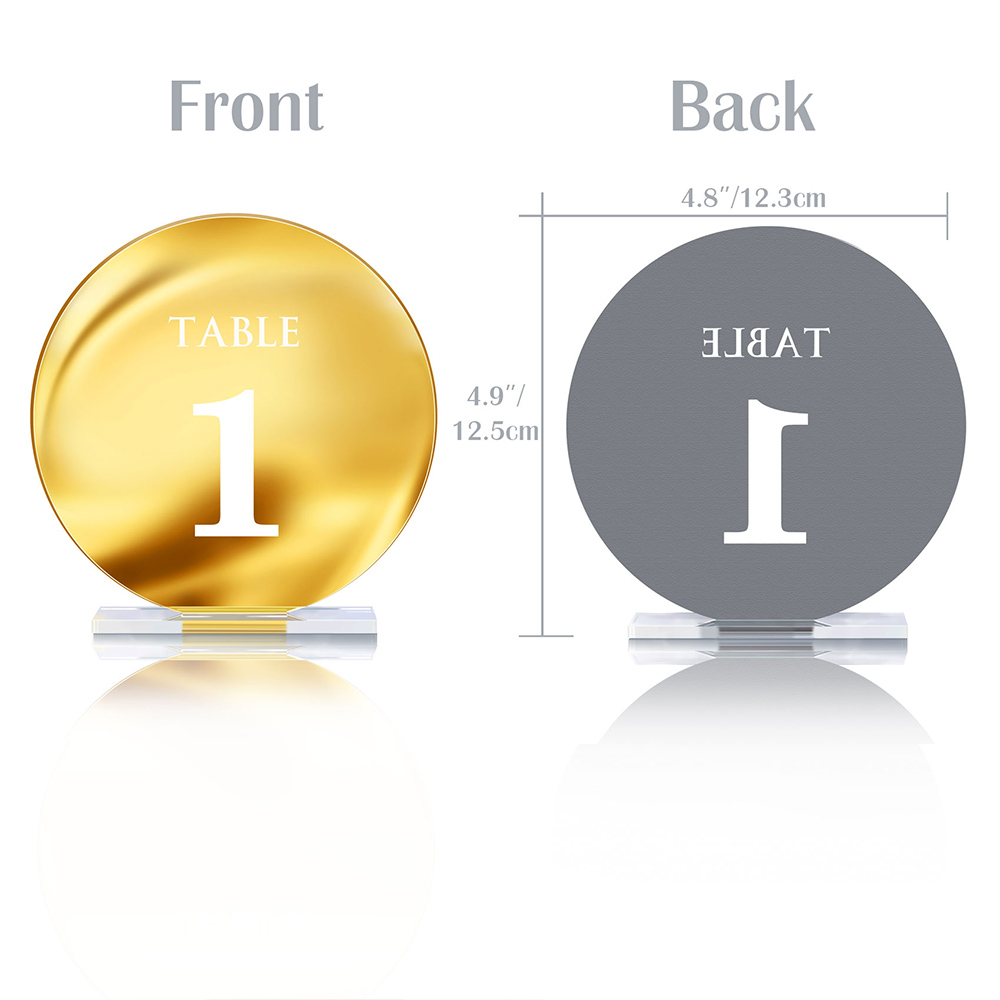 Acrylic Wedding Table Number S - Table Number Gold review and price