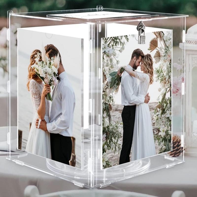 Acrylic Wedding Card Box With  - Wedding Card Box review and price