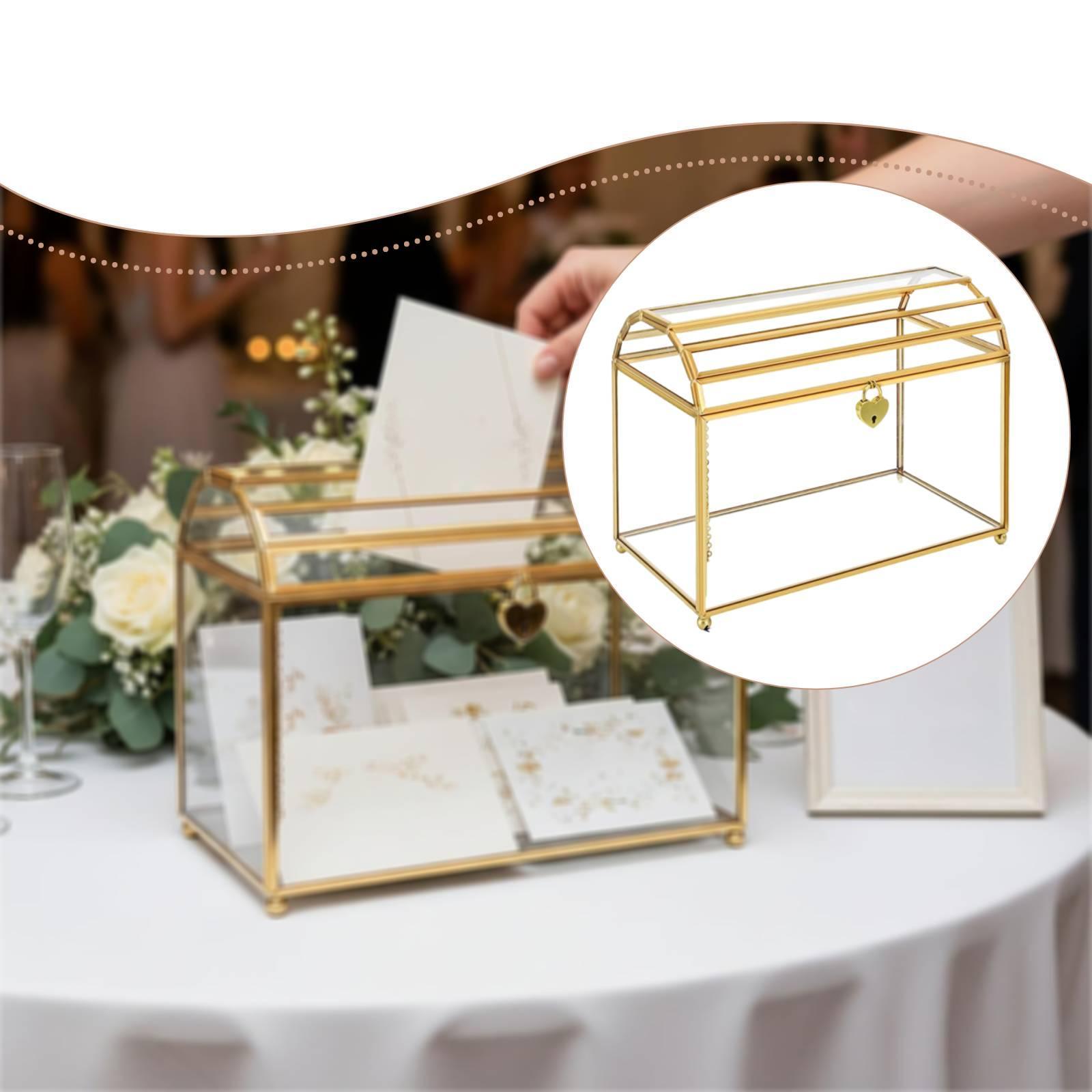 Glass Wedding Card Box Portabl - Wedding Card Box review and price