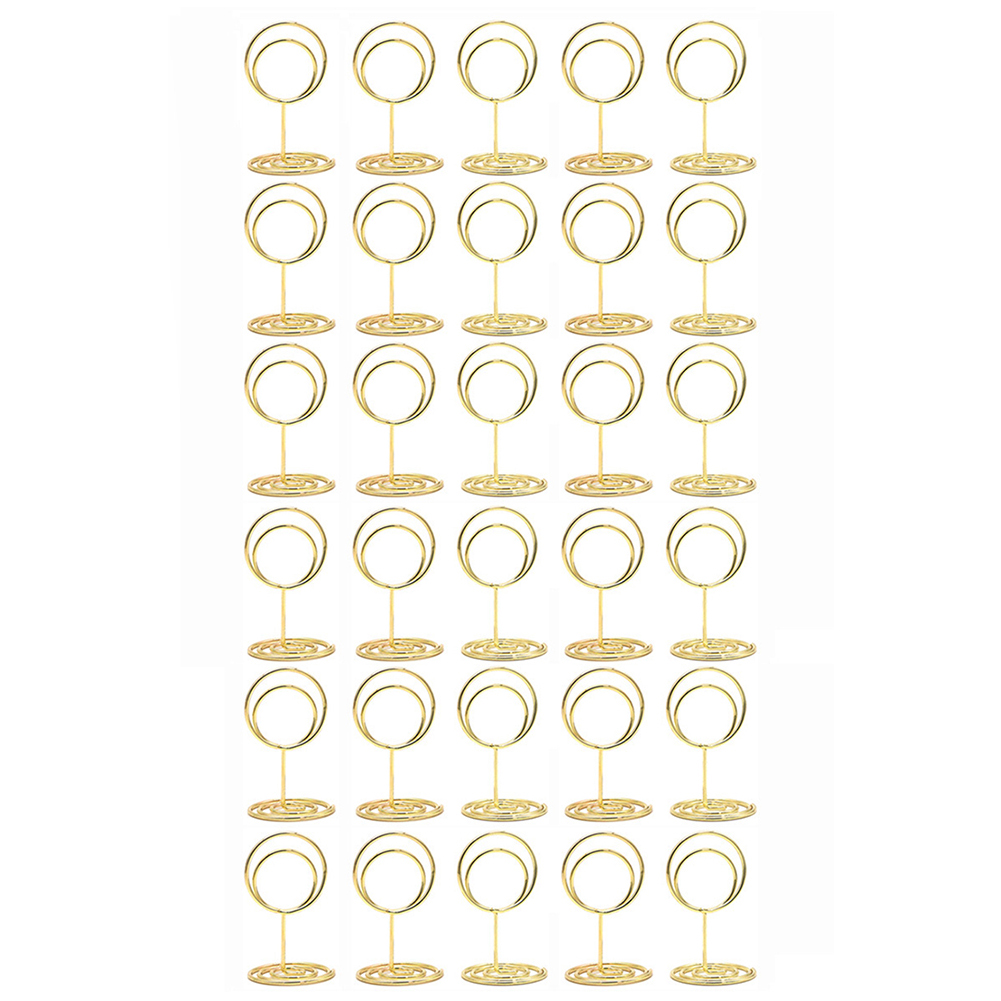 30 Pack Round Table Card Holde - Table Number Gold review and price