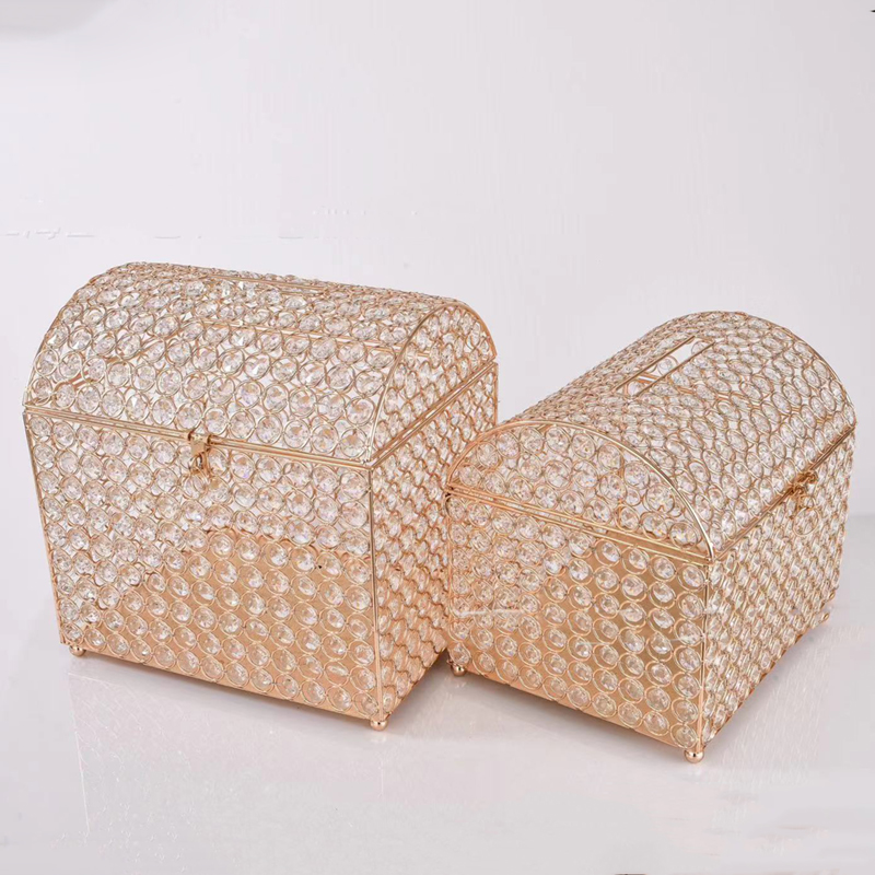 Wedding Card Box Gold Crystal  - Wedding Card Box review and price