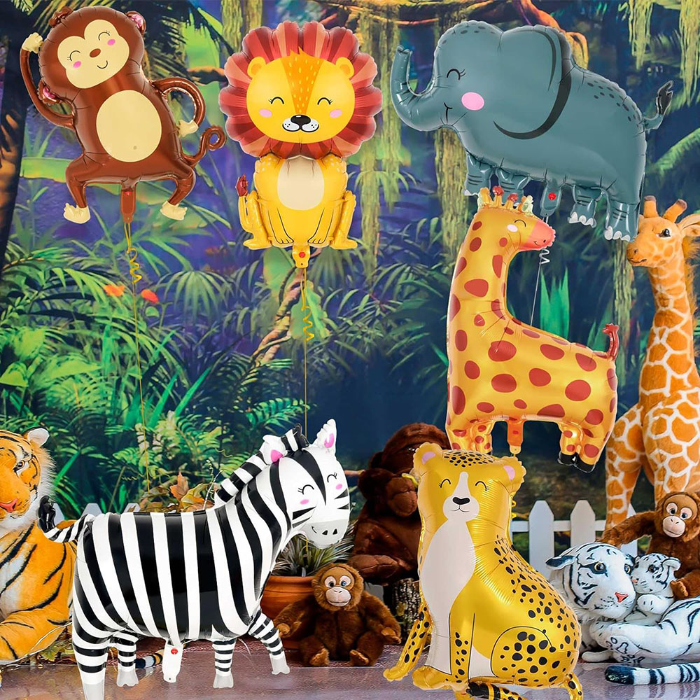 6Pcs Jungle Wild Animal Foil B - Wedding Zoo review and price