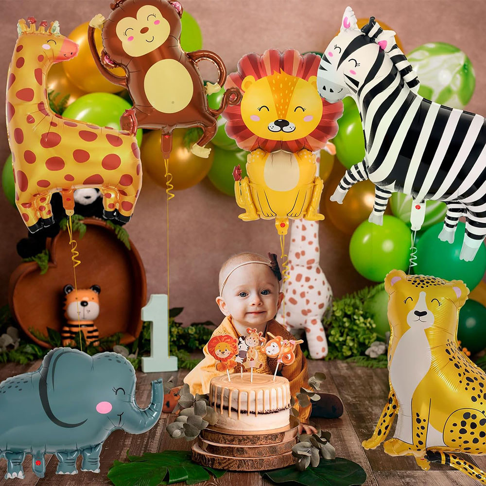 6Pcs Jungle Wild Animal Foil B - Wedding Zoo review and price