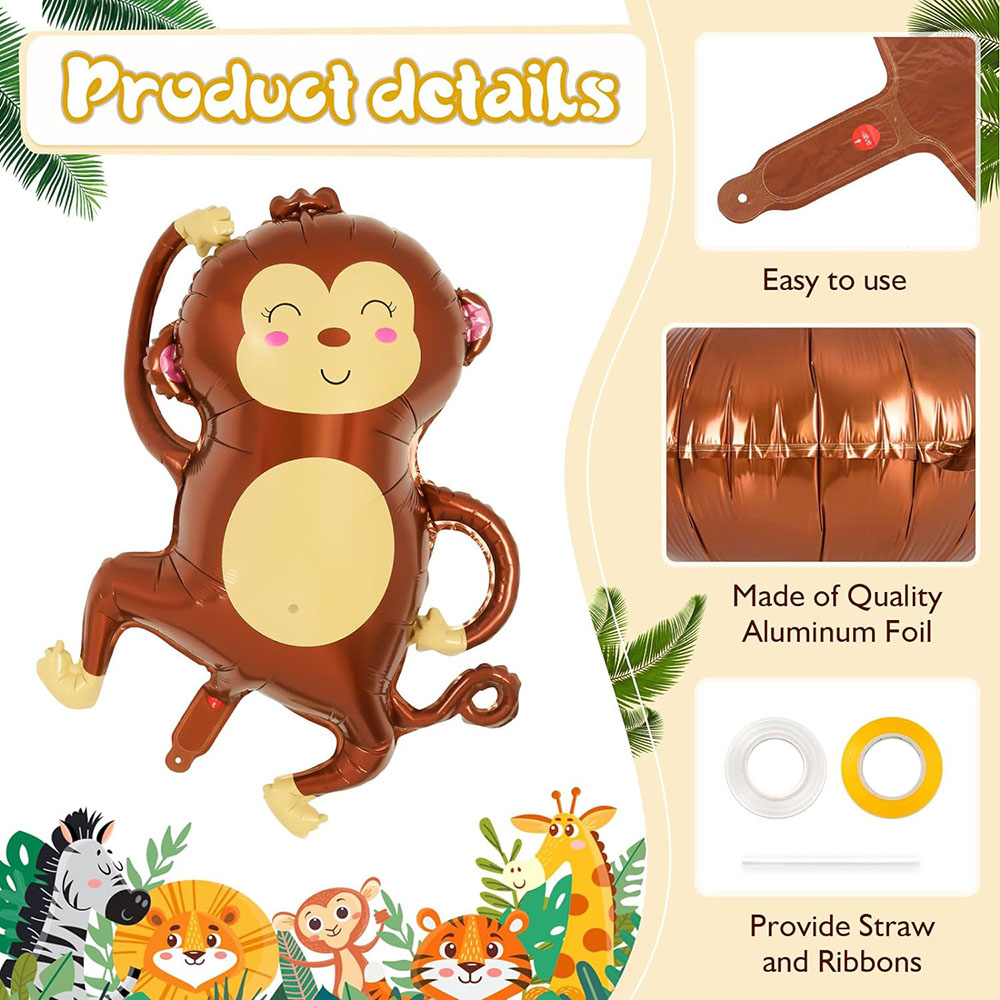 6Pcs Jungle Wild Animal Foil B - Wedding Zoo review and price